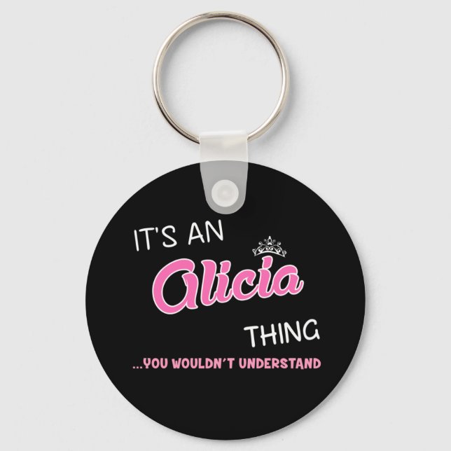 Chaveiro É uma coisa da Alicia que você não entenderia (Frente)