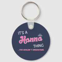 É uma coisa da Hanna que você não entenderia