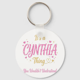 Chaveiro É Uma Coisa de Cynthia Rosa Dourado Presente para 