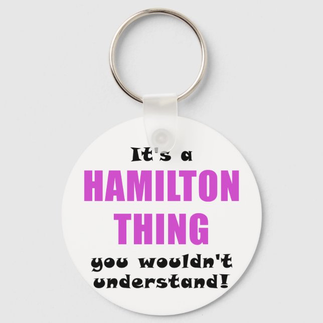 Chaveiro É uma coisa de Hamilton que você não entenderia (Frente)