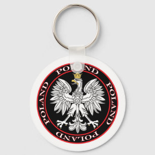 Chaveiro Eagle polonês redondo