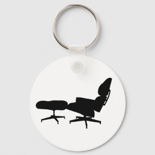 Chaveiro Eames Lounge Chair & Ottoman Keychain