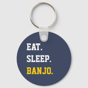 Chaveiro Eat Sleep banjo