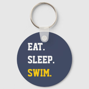 Chaveiro Eat Sleep Swim