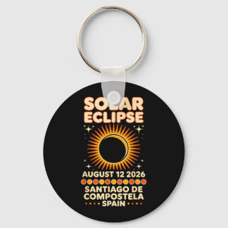 Chaveiro Eclipse Solar 12 de Agosto de 2026 Santiago De