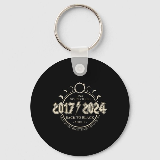 Chaveiro Eclipse Solar 20172024 De Volta Para Primavera Nos (Frente)