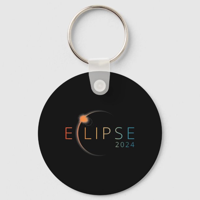 Chaveiro Eclipse Solar 2024 Eclipse Solar Total 4.08.24 2 (Frente)