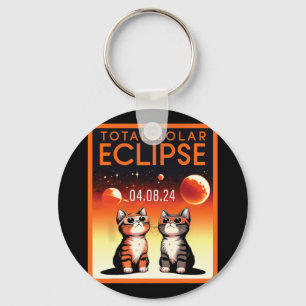 Chaveiro Eclipse Solar 2024 Gatos Eclipse Solar Total 4.08.