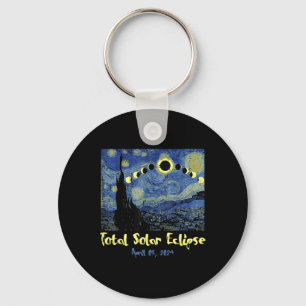 Chaveiro Eclipse Solar 2024 Totalidade abril 8 Homens Mulhe