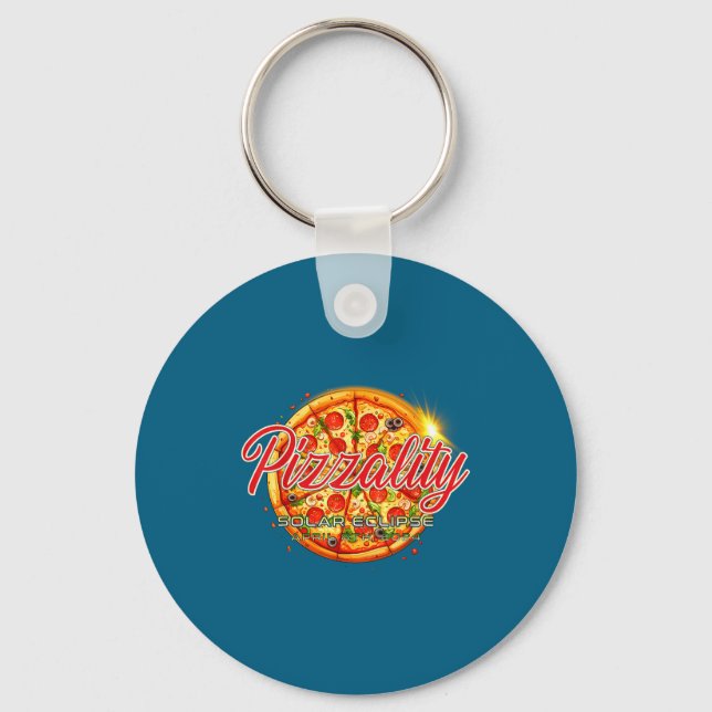 Chaveiro Eclipse Solar Pizzalidade Eclipse Pizza (Frente)