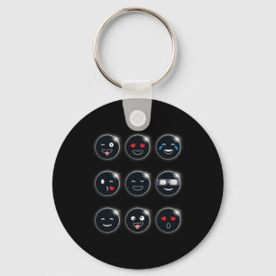 Chaveiro Eclipse Solar Total 04.08.2024 Bobo Faces Boy