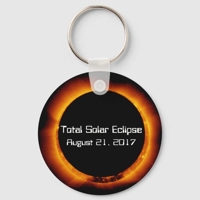 Chaveiro Eclipse Solar Total 2017 (Frente)