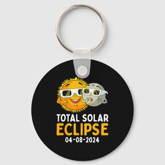 Chaveiro Eclipse Solar Total 8 de Abril (Frente)