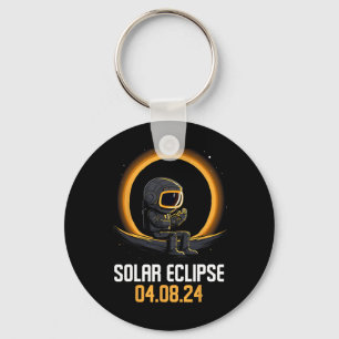 Chaveiro Eclipse Solar Total Abril 8 2024 América Solar Ecl