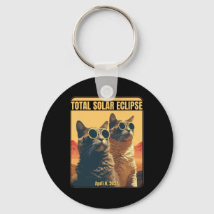 Chaveiro Eclipse Solar Total Abril 8 Gatos Eclipse