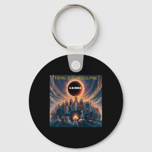 Chaveiro Eclipse Solar Total do Pessoas Eclipse Gles 2024