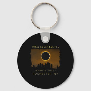 Chaveiro Eclipse Solar Total Em Rochester Nova York