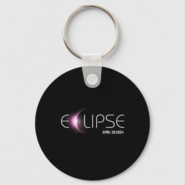 Chaveiro Eclipse Total 04 08 24 Eclipse Solar Total 2024 1  (Frente)