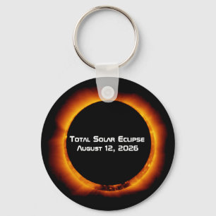 Chaveiro Eclipse Total do Sol de 2026