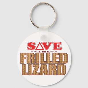 Chaveiro Economias do lagarto Frilled