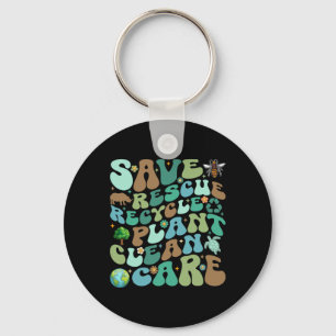 Chaveiro Economize o Reciclar de resgate da planta Clean Ca