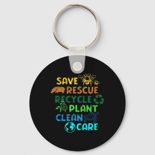 Chaveiro Economize Reciclar Planeta de Emergência Alteraçõe