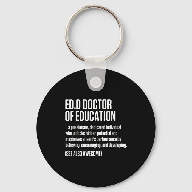 Chaveiro Edd doutor em educação doutorado graduação  (Frente)