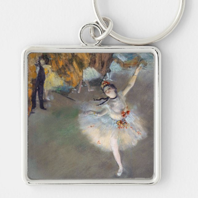 Chaveiro Edgar Degas - A Estrela / Dançarina no Palco (Frente)