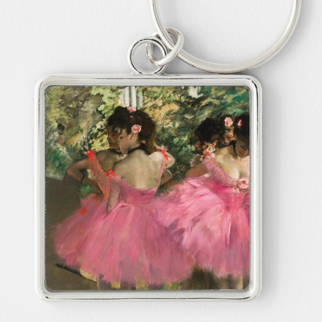 Chaveiro Edgar Degas - Dançarinas em rosa (Frente)