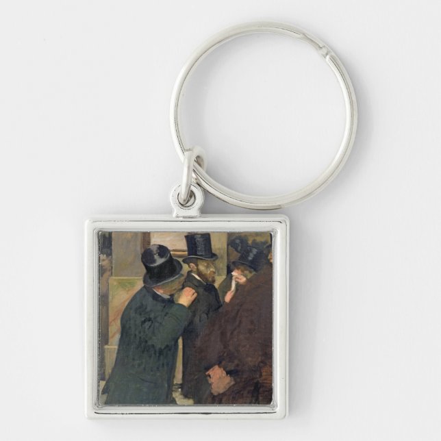 Chaveiro Edgar Degas | na bolsa de valores, c.1878-79 (Frente)