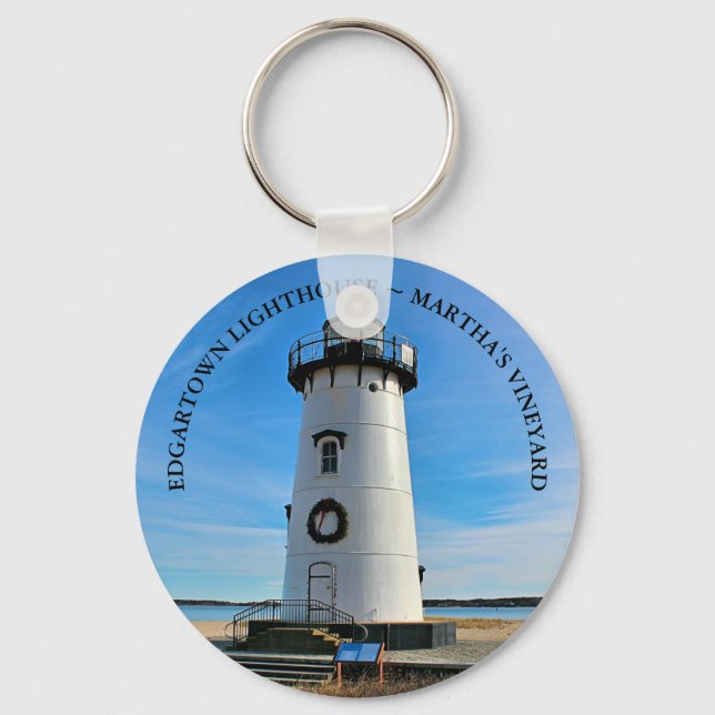 Chaveiro Edgartown Lighthouse, Massachusetts Key Chain (Frente)
