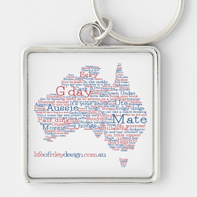 Chaveiro Edição Especial - Aussie Slang Keyring (Frente)