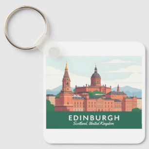 Chaveiro Edimburgo Escócia Reino Unido Pastel Viagem