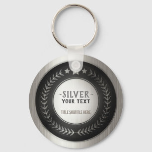 Chaveiro EDITÁVEL DO MEDAL Silver Champion PERSONALIZADO I