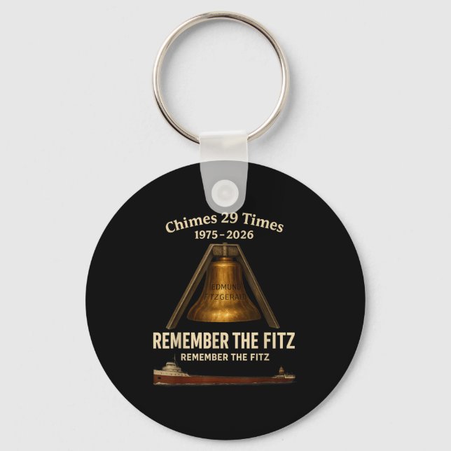 Chaveiro Edmund Fitzgerald, Remember The Fitz Great Lakes M (Frente)