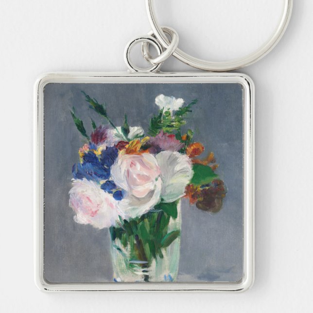 Chaveiro Edouard Manet - Flores em um vaso de cristal (Frente)