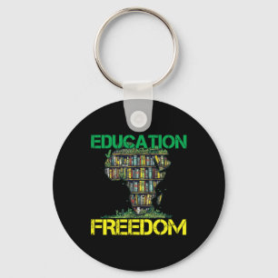 Chaveiro Educação é Liberdade História Negra Mês Africano T
