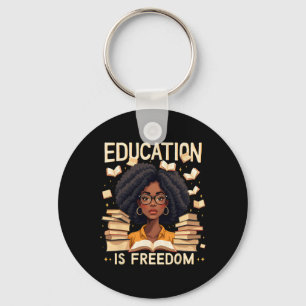 Chaveiro Educação é liberdade - professor africano-american