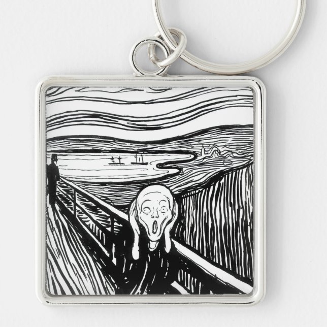 Chaveiro Edvard Munch - A litografia do Gritar (Frente)