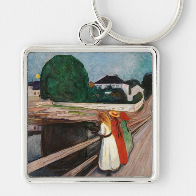 Chaveiro Edvard Munch - As Raparigas na Ponte (Frente)