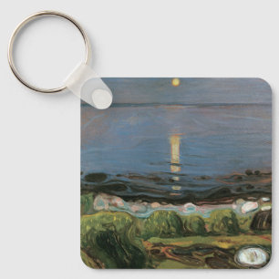 Chaveiro Edvard Munch Painting, Summer Night by Beach