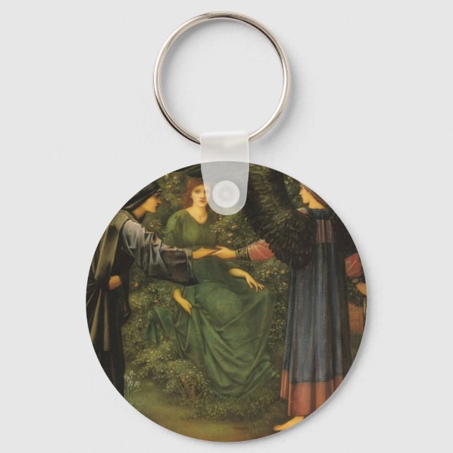 Chaveiro Edward Burne-Jones - Coração do Rosa (Frente)