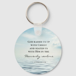 Chaveiro Éfesianos 2:6 Deus nos criou com Bíblia Cristo