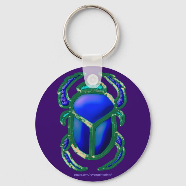 Chaveiro EGÍPCIA SCARAB BEETLE Art Zipper pull (Frente)