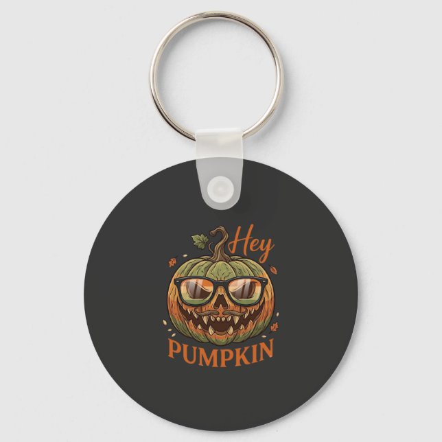Chaveiro Ei Abóbora Óculos de Halloween Jack Lantern Bigode (Frente)
