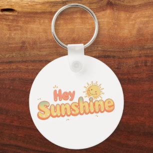 Chaveiro "Ei, Solzinho" com Sol Sorridente