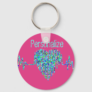 Chaveiro EKG linha médica cardíaca por kg