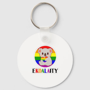 Chaveiro Ekoalaty Equality Gay Koala Bear Engraçado LGBT Ra