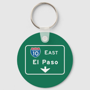 Chaveiro El Paso, sinal de estrada de TX