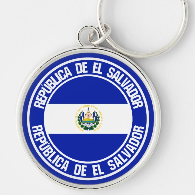 Chaveiro El Salvador Round Emblem (Frente)